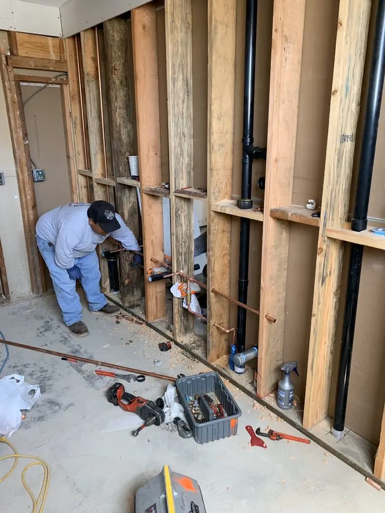 Commercial rough-in plumbing for Gas Line Repair in Sidman